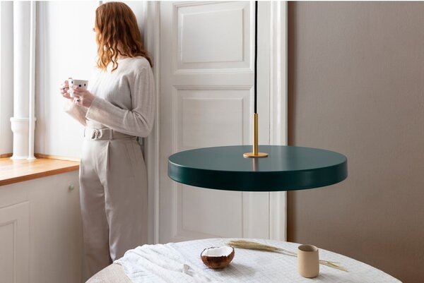Zielona lampa wisząca UMAGE Asteria, Ø 43 cm