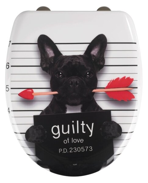 Deska sedesowa wolnoopadająca 37,5 x 41,5 cm Guilty Dog – Wenko