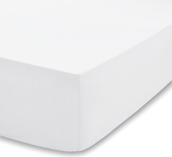 Białe prześcieradło z mieszanki tencelu z gumką 90x190 cm – Bianca