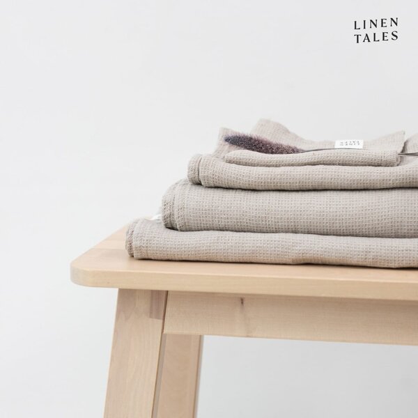 Lniany kąpielowy ręcznik waflowy 75x125 cm Natural Fine Waffle – Linen Tales