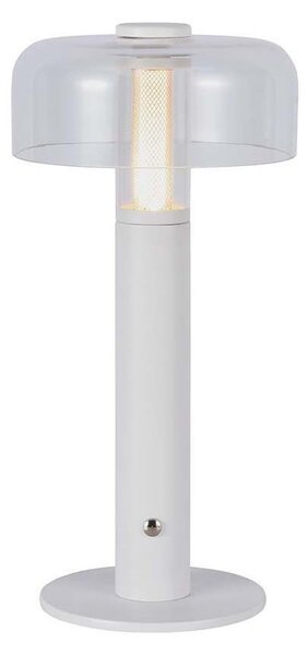 V-Tac LED Ściemnialna akumulatorowa lampa stołowa LED/1W/5V 3000K 1800 mAh biała VT1328