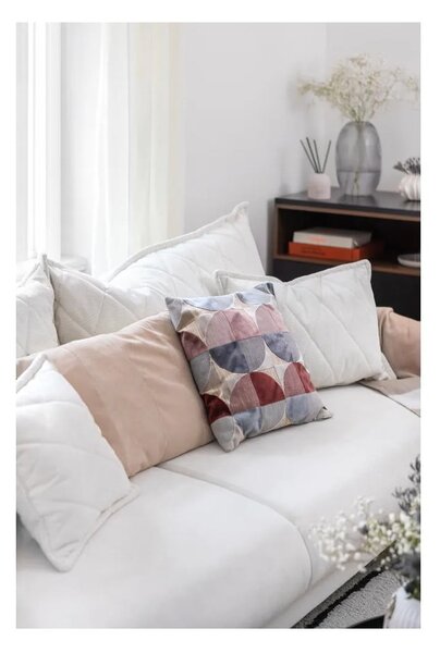 Biała sztruksowa rozkładana/ze schowkiem sofa 215 cm Bjork – Bonami Selection