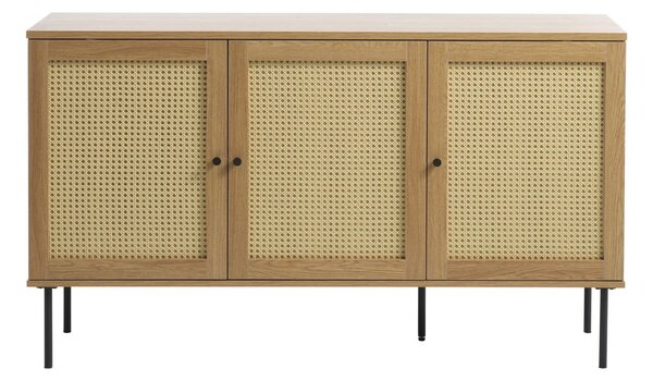 Niska komoda w dekorze dębu w naturalnym kolorze 140x80 cm Pensacola – Unique Furniture