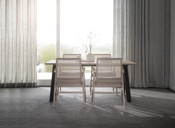 Rozkładany stół z blatem z drewna dębowego 170x100 cm Carradale – Rowico