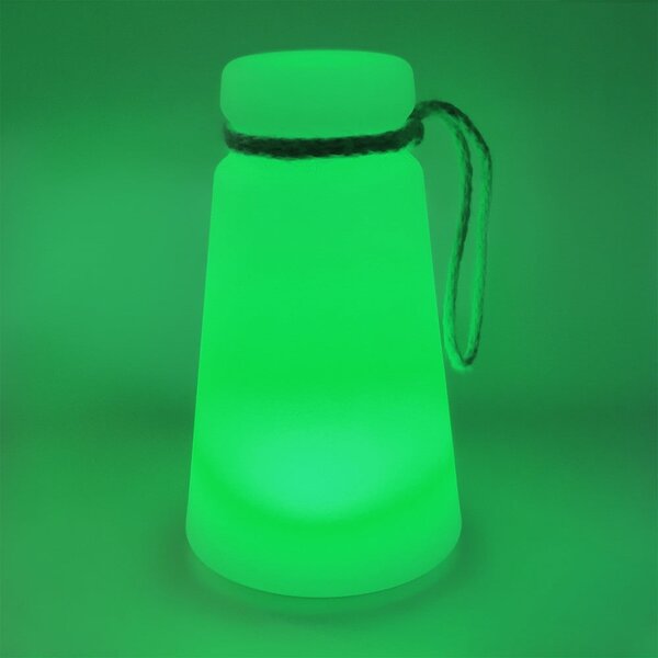 Biało-brązowa lampa stołowa LED (wysokość 20 cm) Bruno – Fischer & Honsel