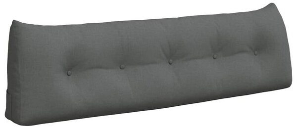 Nowoczesna ergonomiczna poduszka na plecy w ciemnoszarym aksamicie