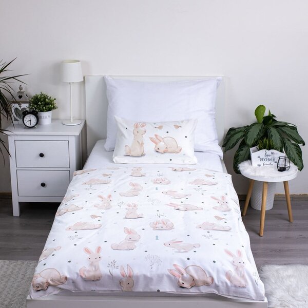 Bawełniana pościel dziecięca do łóżeczka 100x135 cm Bunnies – Jerry Fabrics