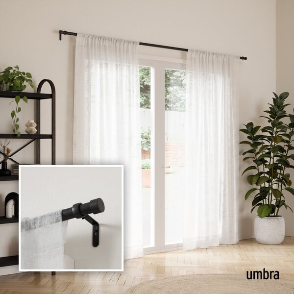 Stalowy regulowany karnisz 168 - 305 cm Cappa – Umbra