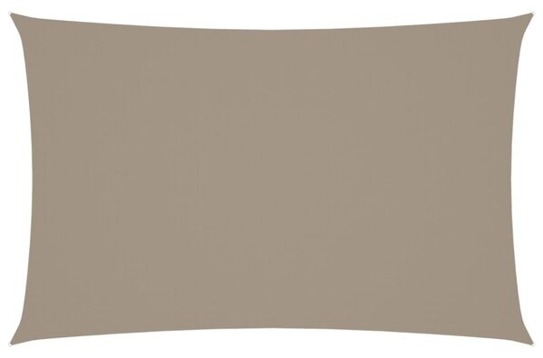 Prostokątny żagiel ogrodowy, tkanina oxford, 5x8 m, taupe