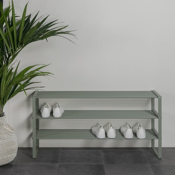 Szarozielona metalowa szafka na buty 100x48,5x29 cm Rex – Spinder Design