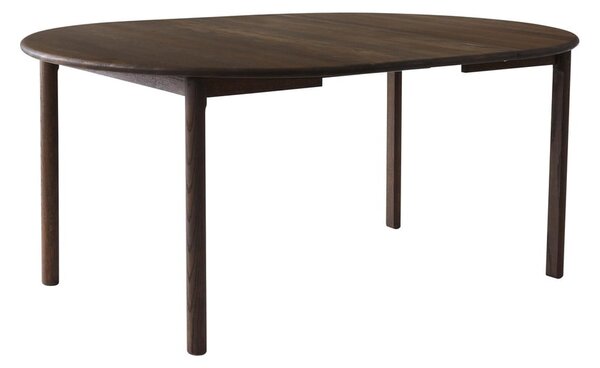 Brązowy okrągły rozkładany stół z litego drewna dębowego ø 120 cm Noor – Hammel Furniture