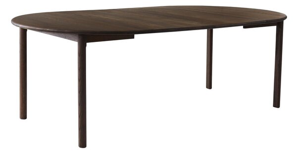 Brązowy okrągły rozkładany stół z litego drewna dębowego ø 120 cm Noor – Hammel Furniture