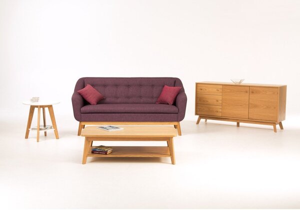 Niska komoda w dekorze dębu 149x75 cm Kensal – Woodman