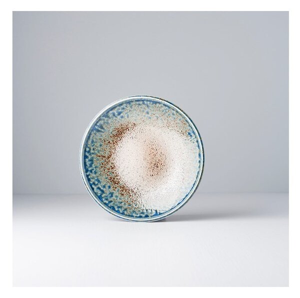 Beżowo-niebieski talerz ceramiczny MIJ Earth & Sky, ø 20 cm