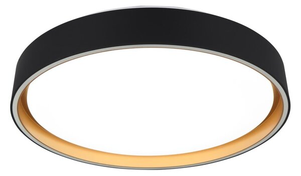Czarna lampa sufitowa LED ø 40 cm Felis – Reality