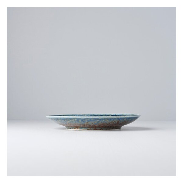 Beżowo-niebieski talerz ceramiczny MIJ Earth & Sky, ø 20 cm