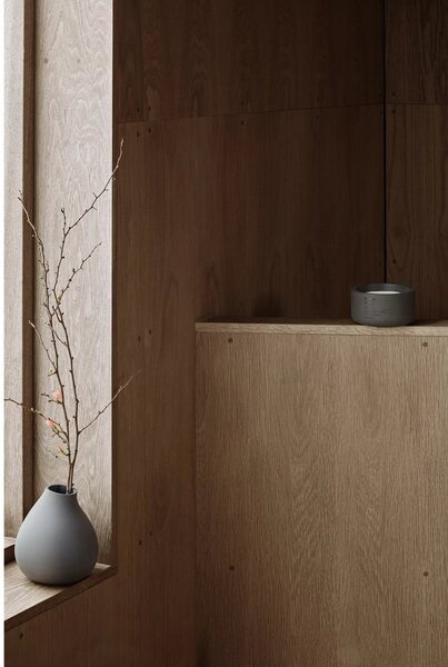 Ciemnoszary porcelanowy wazon (wysokość 17 cm) Nona – Blomus