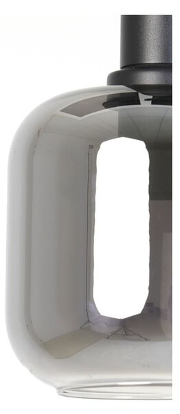 Szara lampa sufitowa z szklanym kloszem ø 21 cm Lekar – Light & Living