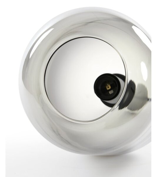 Szara lampa sufitowa z szklanym kloszem ø 21 cm Lekar – Light & Living
