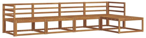 Zestaw sof na zewnątrz 5 szt. naturalny lite drewno akacji