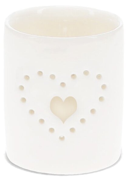 Ceramiczny świecznik na świeczkę typu tealight Heart – Rex London