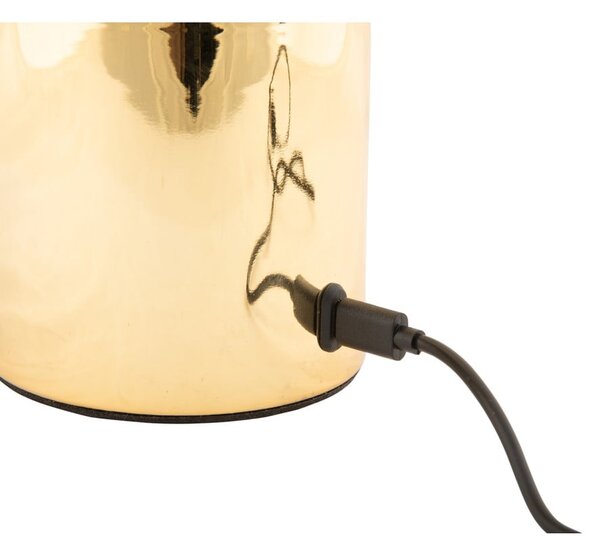 Lampa stołowa LED w kolorze złota ze ściemniaczem i metalowo-szklanym kloszem (wysokość 29,5 cm) Camp – Leitmotiv