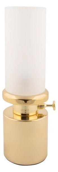 Lampa stołowa LED w kolorze złota ze ściemniaczem i metalowo-szklanym kloszem (wysokość 29,5 cm) Camp – Leitmotiv