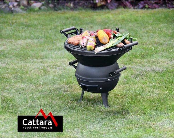 Grill na węgiel drzewny Kettle – Cattara
