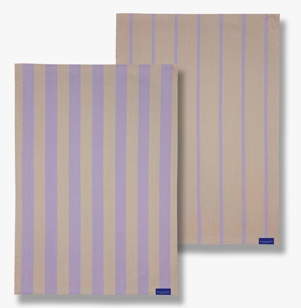 Bawełniane ścierki zestaw 2 szt. 50x70 cm Stripes – Mette Ditmer Denmark