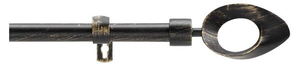Metalowy regulowany karnisz 120 - 210 cm Ovalon – douceur d'intérieur