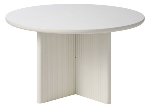 Jasnoszary okrągły stolik ø 80 cm Palma – Unique Furniture