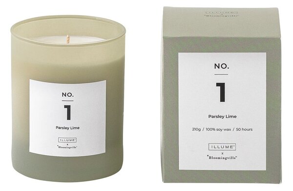 Zapachowa świeca czas palenia 50 h No. 1 Parsley Lime – ILLUME x Bloomingville