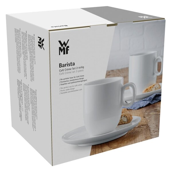 Białe porcelanowe filiżanki do cappuccino zestaw 2 szt. 170 ml Barista – WMF