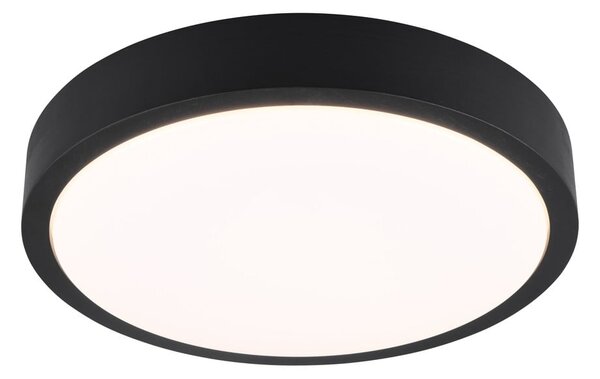 Czarna lampa sufitowa LED ø 40 cm Iseo – Trio