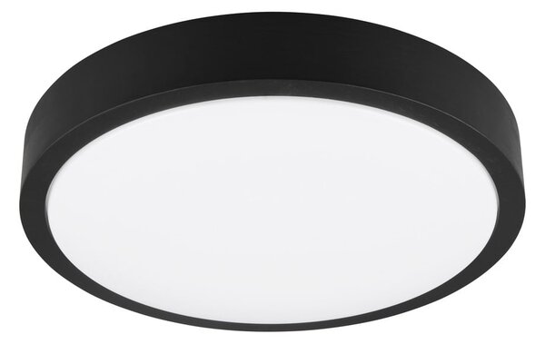 Czarna lampa sufitowa LED ø 40 cm Iseo – Trio
