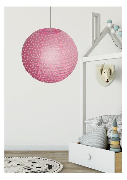 Różowy klosz do lampy dziecięcej ø 35 cm – Candellux Lighting