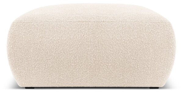 Beżowy puf z materiału bouclé Molino – Micadoni Home