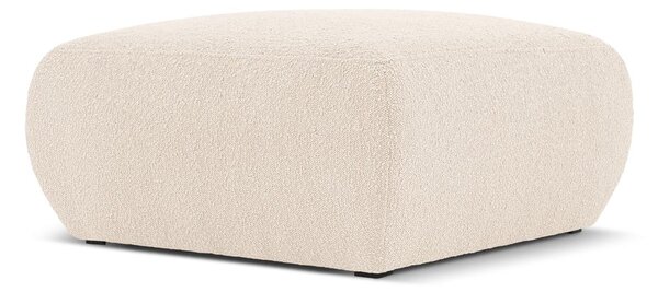 Beżowy puf z materiału bouclé Molino – Micadoni Home