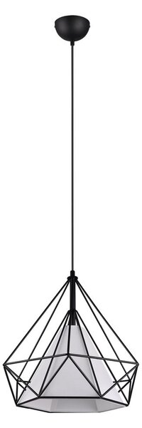 Czarna lampa wisząca ø 38 cm Babette – Reality
