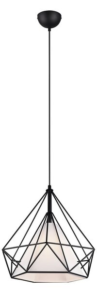 Czarna lampa wisząca ø 38 cm Babette – Reality