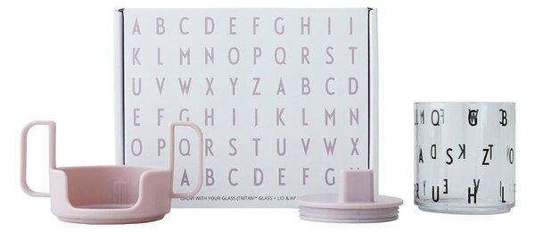 Jasnofioletowy kubek dla dzieci Design Letters Grow With Your Cup