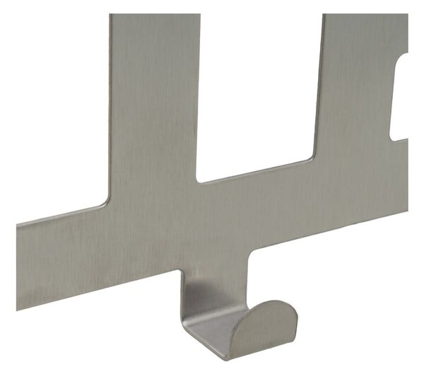 Metalowy wieszak na drzwi w kolorze matowego srebra 32 cm Bath – Casa Selección