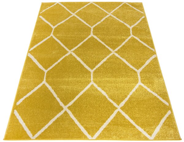 Żółty dywan do pokoju młodzieżowego - Kavo 4X