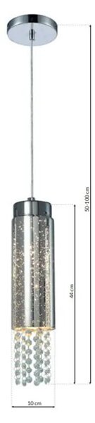 Wisząca lampa z kryształkami w sylu glamour - 22X N63 E4-N38