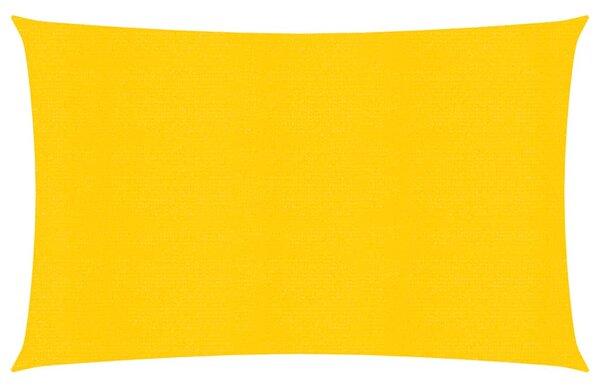 Żagiel przeciwsłoneczny, 160 g/m², żółty, 2x4 m, HDPE