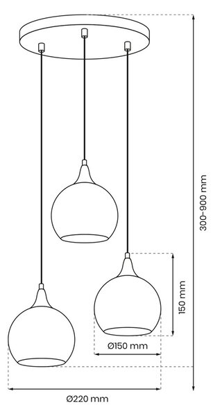 Lampa złota wisząca glamour Z8-D60