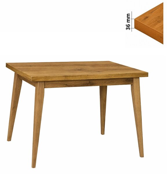 Stół 60x100 cm prostokątny nierozkładany, blat 3,6 cm, nogi Drewniane „ Trapezowe ” | ArtD Home