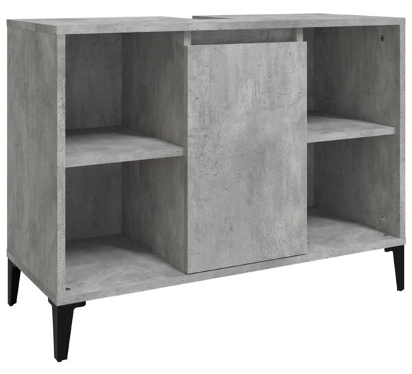Szafka pod umywalkę, szarość betonu, 80x33x60 cm