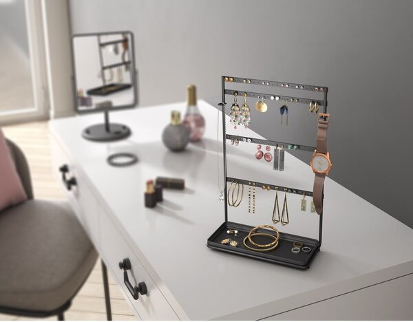 Czarny organizer na biżuterię My Pendants - Metaltex