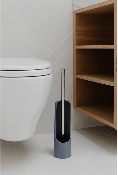 Niebieska plastikowa szczotka do WC Touch – Umbra